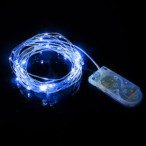 3m Copper Wire Fairy Lights - Blue (30 LED's)